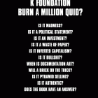 “K Foundation Burn A Million Quid” Ellipsis Advert #1